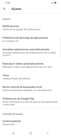 Pulsa Actualizar aplicaciones automáticamente. Pulsa Actualizar aplicaciones automáticamente.