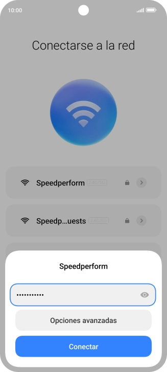 Introduce la contraseña de la red wifi y pulsa Conectar. Introduce la contraseña de la red wifi y pulsa Conectar.