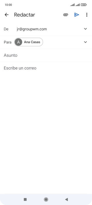Pulsa Asunto e introduce el asunto deseado. Pulsa Asunto e introduce el asunto deseado.