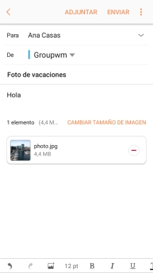 Pulsa ENVIAR cuando hayas terminado de escribir el correo electrónico. Pulsa ENVIAR cuando hayas terminado de escribir el correo electrónico.