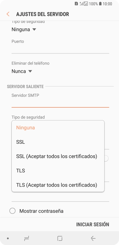 Pulsa Ninguna para desactivar la función. Pulsa Ninguna para desactivar la función.