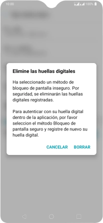 Pulsa BORRAR. Pulsa BORRAR.