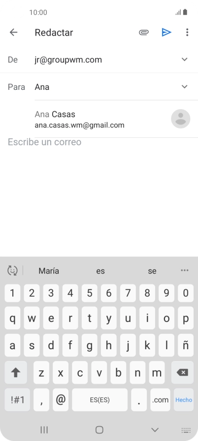 Pulsa el contacto deseado. Pulsa el contacto deseado.