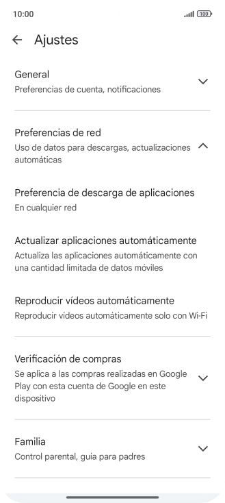 Pulsa Actualizar aplicaciones automáticamente. Pulsa Actualizar aplicaciones automáticamente.