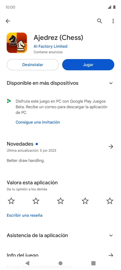 Pulsa Desinstalar. Pulsa Desinstalar.