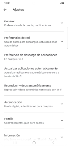 Pulsa Actualizar aplicaciones automáticamente. Pulsa Actualizar aplicaciones automáticamente.