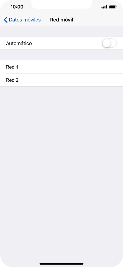 Si desactivas la función, pulsa la red deseada. Si desactivas la función, pulsa la red deseada.