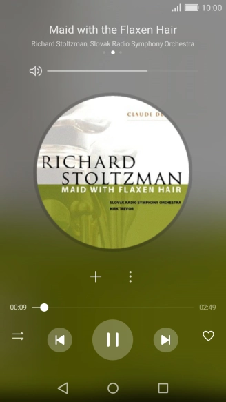 Pulsa la flecha hacia la derecha para ir al archivo de música siguiente. Pulsa la flecha hacia la derecha para ir al archivo de música siguiente.