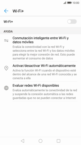 Pulsa el indicador para activar o desactivar la función. Pulsa el indicador para activar o desactivar la función.