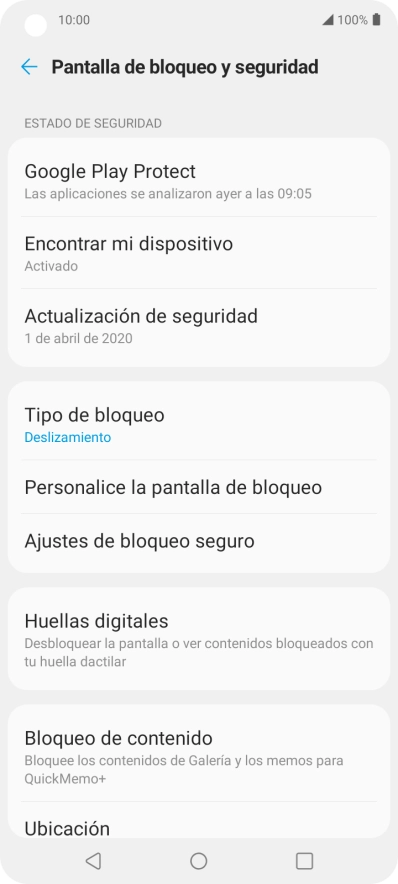 Pulsa Huellas digitales. Pulsa Huellas digitales.