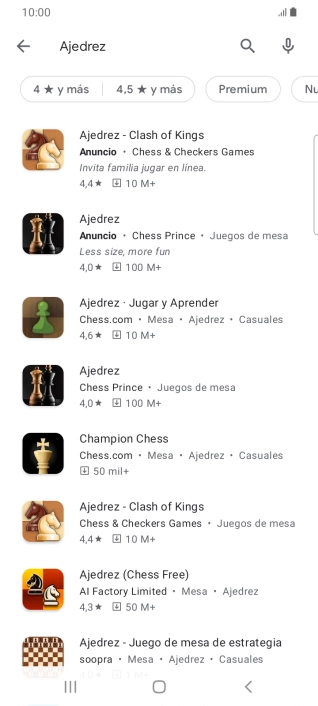 Pulsa la app deseada. Pulsa la app deseada.