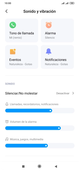 Pulsa Tono de llamada. Pulsa Tono de llamada.