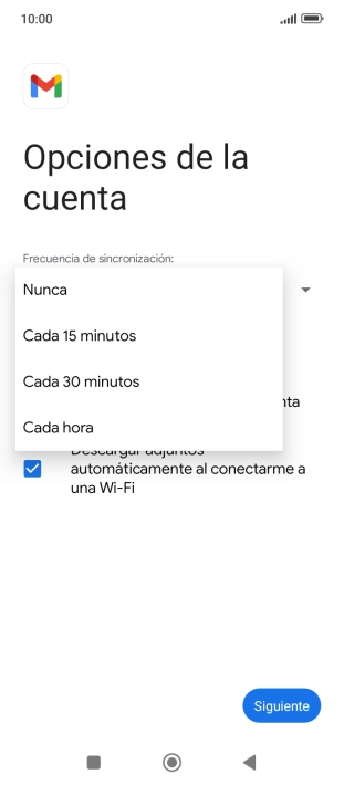 Pulsa el ajuste deseado. Pulsa el ajuste deseado.