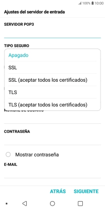 Pulsa Apagado para desactivar la función. Pulsa Apagado para desactivar la función.
