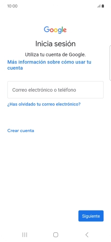 Si no tienes una cuenta de Google, pulsa Crear cuenta y sigue las indicaciones de la pantalla para ver cómo crear una cuenta nueva. Si no tienes una cuenta de Google, pulsa Crear cuenta y sigue las indicaciones de la pantalla para ver cómo crear una cuenta nueva.