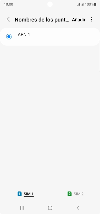 Pulsa la tarjeta SIM deseada. Pulsa la tarjeta SIM deseada.