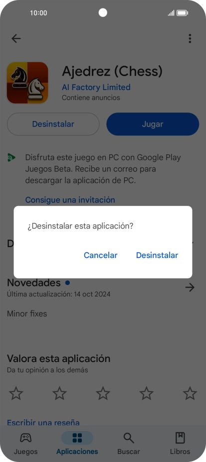Pulsa Desinstalar. Pulsa Desinstalar.