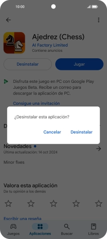 Pulsa Desinstalar. Pulsa Desinstalar.