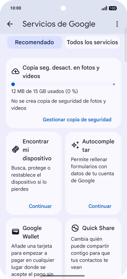 Pulsa Encontrar mi dispositivo. Pulsa Encontrar mi dispositivo.
