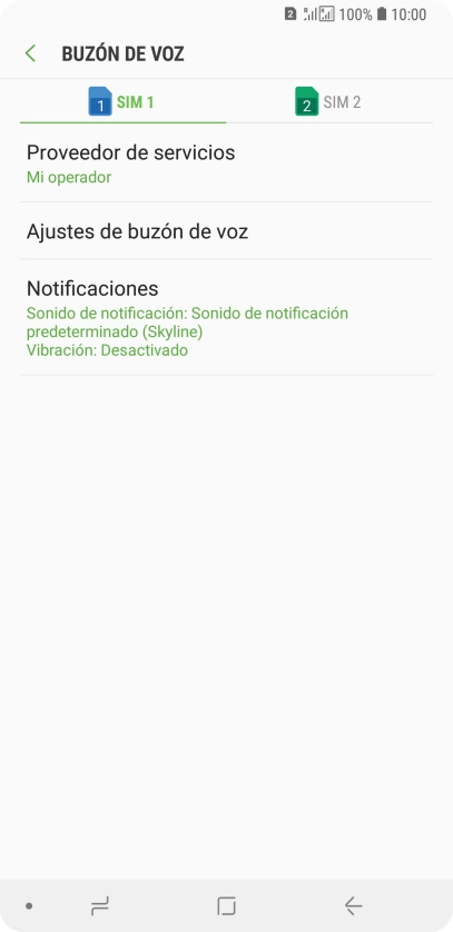 Pulsa la tarjeta SIM deseada. Pulsa la tarjeta SIM deseada.