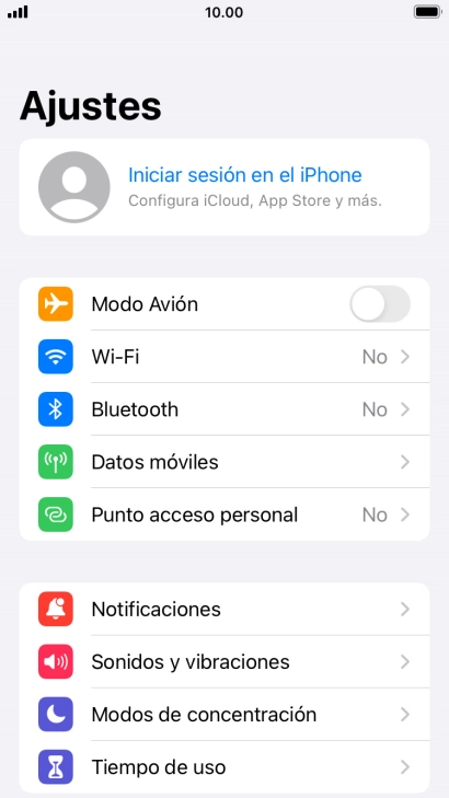 Pulsa Iniciar sesión en el iPhone. Pulsa Iniciar sesión en el iPhone.