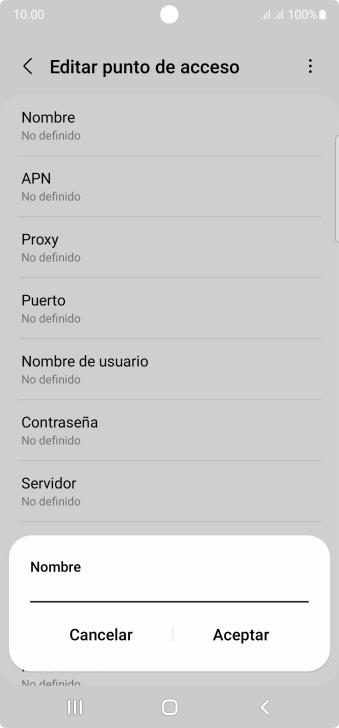 Introduce Vodafone Internet y pulsa Aceptar. Introduce Vodafone Internet y pulsa Aceptar.