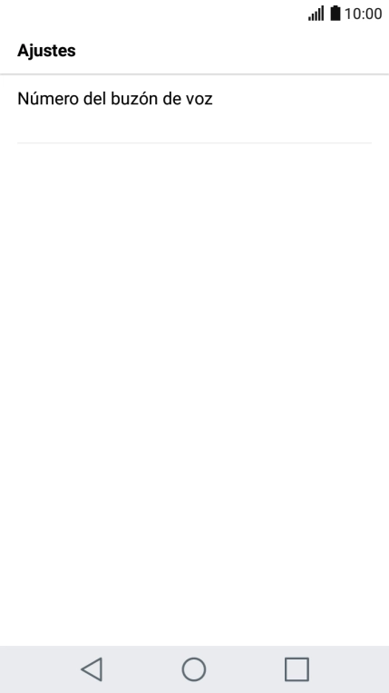 Pulsa Número del buzón de voz. Pulsa Número del buzón de voz.