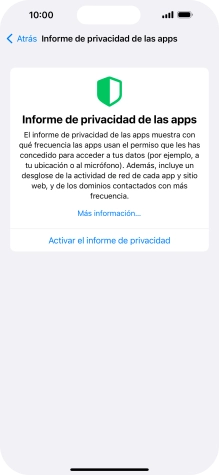 Pulsa Activar el informe de privacidad para activar la función. Pulsa Activar el informe de privacidad para activar la función.