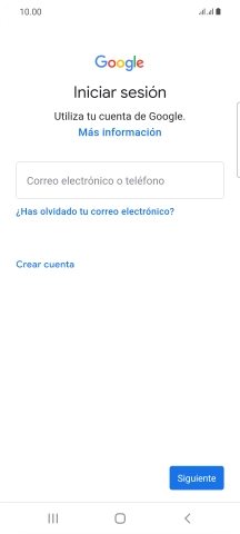 Si no tienes una cuenta de Google, pulsa Crear cuenta y sigue las indicaciones de la pantalla para ver cómo crear una cuenta nueva. Si no tienes una cuenta de Google, pulsa Crear cuenta y sigue las indicaciones de la pantalla para ver cómo crear una cuenta nueva.