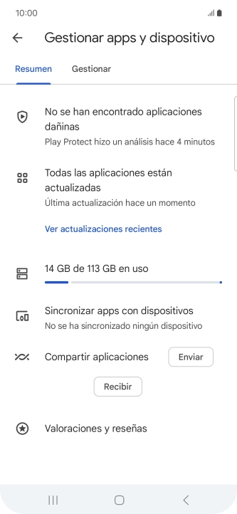 Pulsa Gestionar. Pulsa Gestionar.