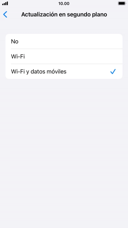 Para desactivar la actualización de apps en ejecución, pulsa No. Para desactivar la actualización de apps en ejecución, pulsa No.