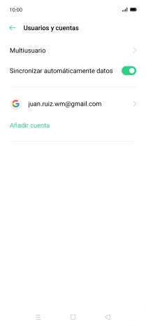 Pulsa la cuenta deseada. Pulsa la cuenta deseada.