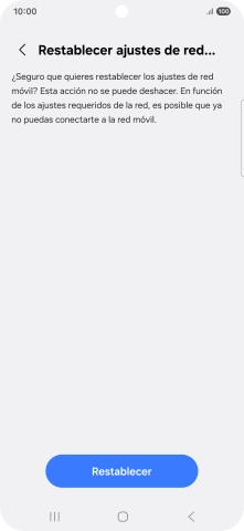 Pulsa Restablecer. Pulsa Restablecer.