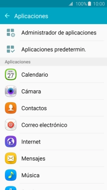Pulsa Administrador de aplicaciones. Pulsa Administrador de aplicaciones.