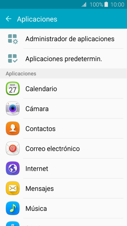 Pulsa Administrador de aplicaciones. Pulsa Administrador de aplicaciones.