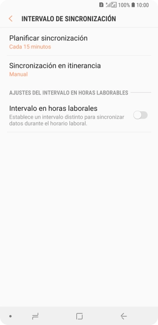 Pulsa Planificar sincronización. Pulsa Planificar sincronización.