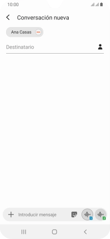 Pulsa en el campo de escritura y escribe el texto del mensaje corto. Pulsa en el campo de escritura y escribe el texto del mensaje corto.