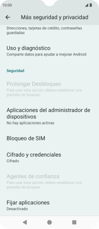 Pulsa Bloqueo de SIM. Pulsa Bloqueo de SIM.