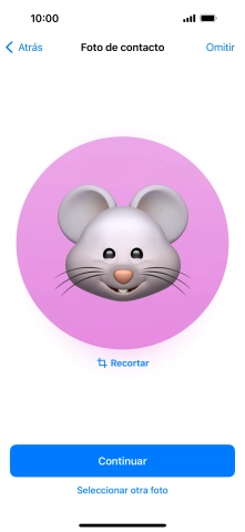 Sigue las indicaciones de la pantalla para adaptar la imagen seleccionada y pulsa Continuar. Sigue las indicaciones de la pantalla para adaptar la imagen seleccionada y pulsa Continuar.