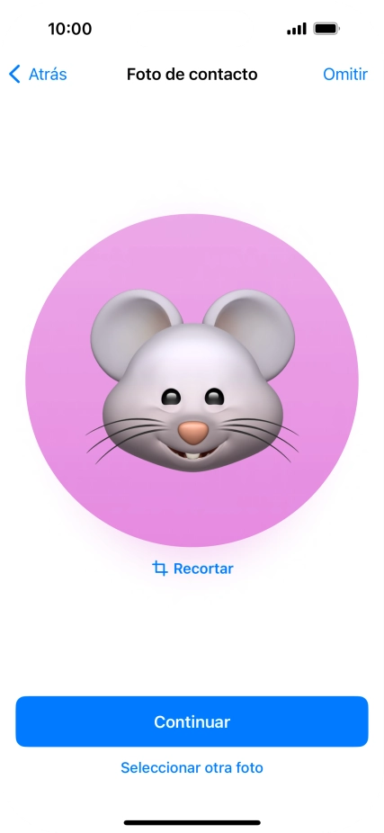 Sigue las indicaciones de la pantalla para adaptar la imagen seleccionada y pulsa Continuar. Sigue las indicaciones de la pantalla para adaptar la imagen seleccionada y pulsa Continuar.