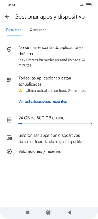 Pulsa Gestionar. Pulsa Gestionar.