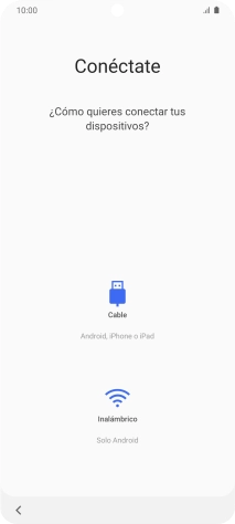 Pulsa el modo de transferencia deseado y sigue las instrucciones de la pantalla para transferir el contenido. Pulsa el modo de transferencia deseado y sigue las instrucciones de la pantalla para transferir el contenido.