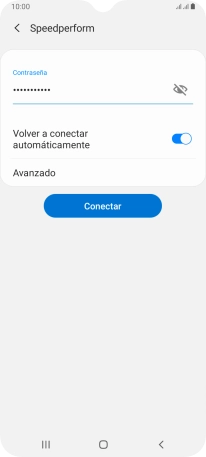 Introduce la contraseña de la red wifi y pulsa Conectar. Introduce la contraseña de la red wifi y pulsa Conectar.