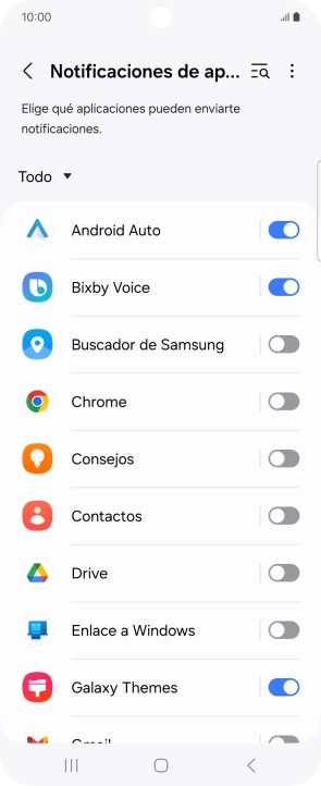 Pulsa la lista desplegable. Pulsa la lista desplegable.