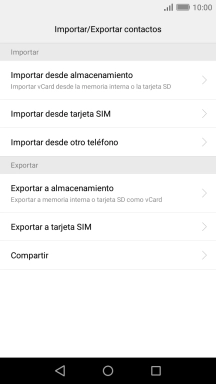 Pulsa Importar desde tarjeta SIM. Pulsa Importar desde tarjeta SIM.