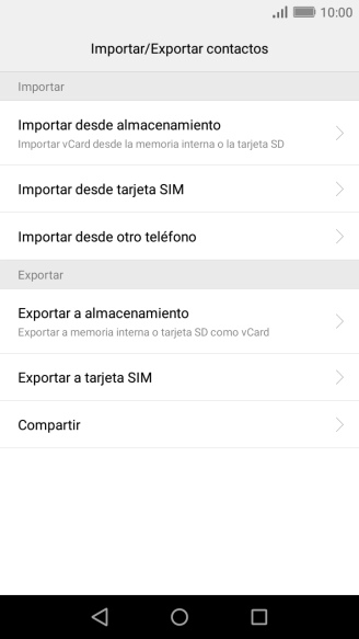 Pulsa Importar desde tarjeta SIM. Pulsa Importar desde tarjeta SIM.