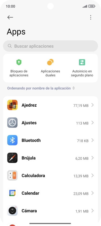 Pulsa la app deseada. Pulsa la app deseada.
