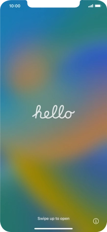 Desliza el dedo hacia arriba desde la parte inferior de la pantalla. Desliza el dedo hacia arriba desde la parte inferior de la pantalla.