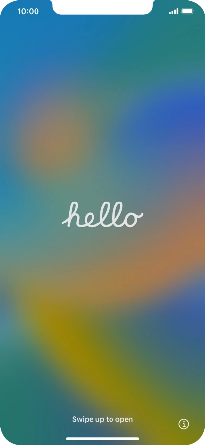 Desliza el dedo hacia arriba desde la parte inferior de la pantalla. Desliza el dedo hacia arriba desde la parte inferior de la pantalla.