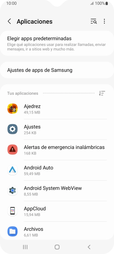 Pulsa la app deseada. Pulsa la app deseada.